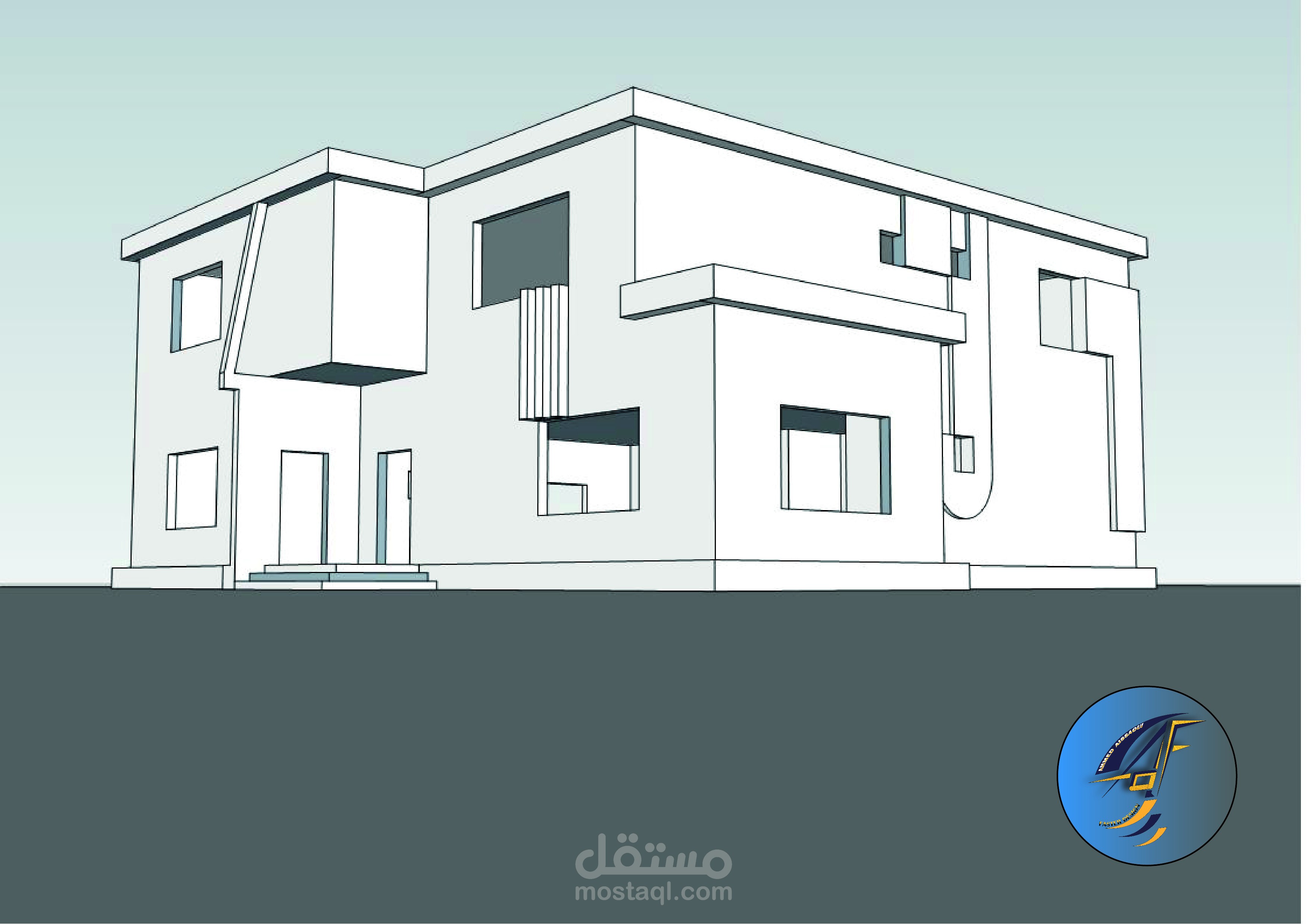 مخطط فيلا نيوكلاسيك