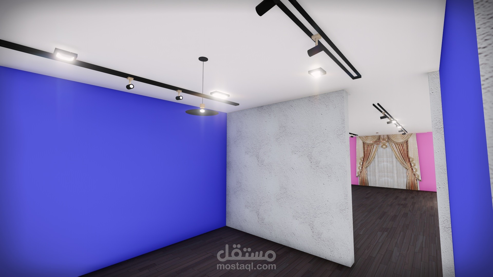 تصميم جبس وإضاءة داخلي