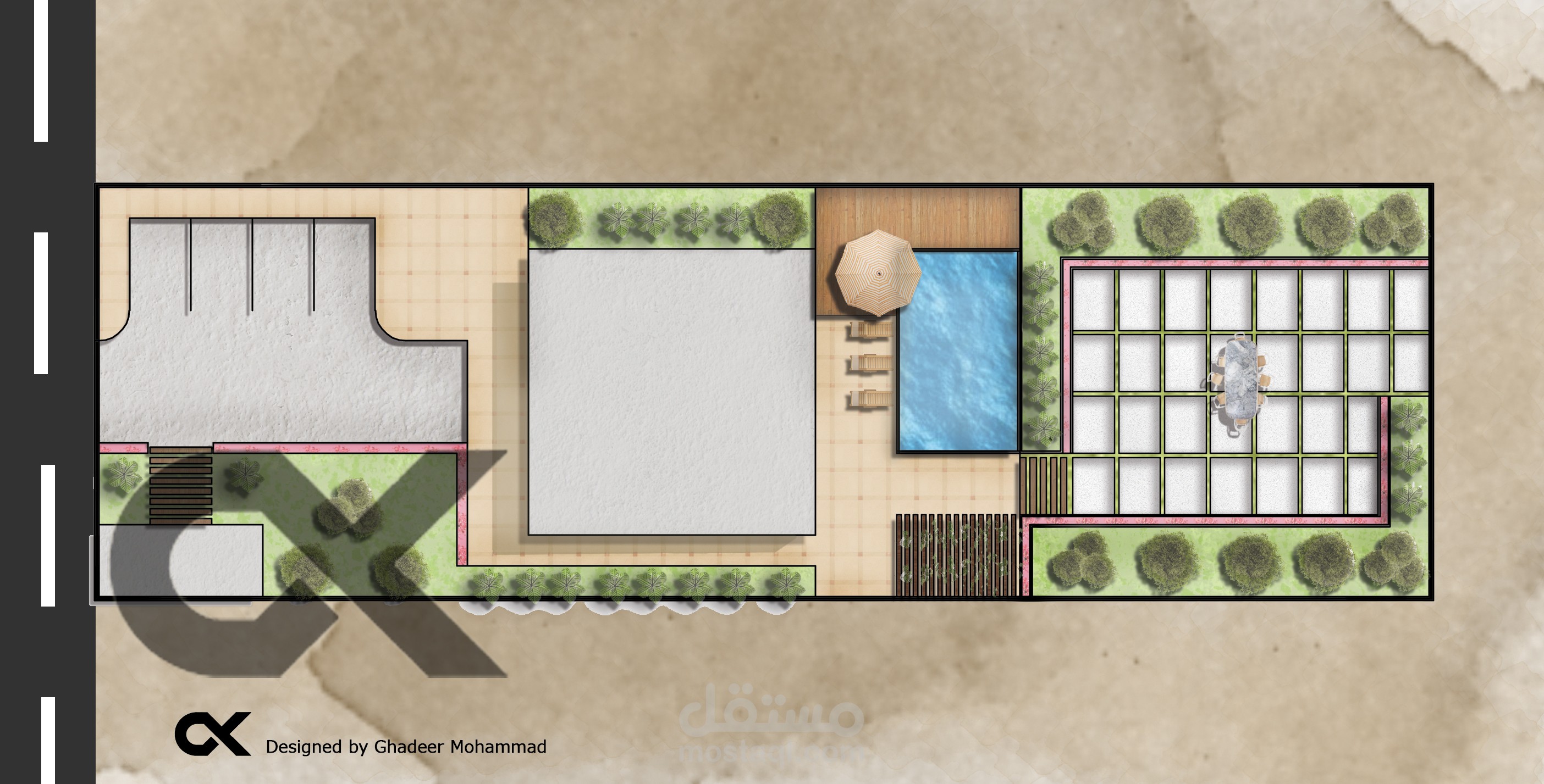 لاند سكيب مودرن فيلا