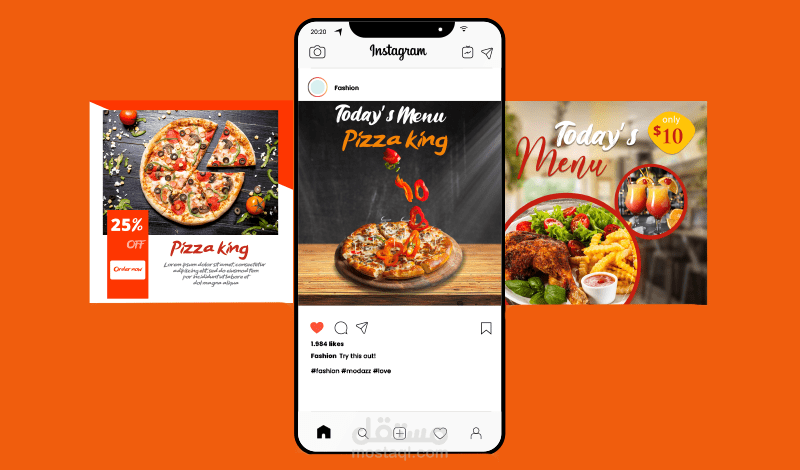 تصاميم سوشيال ميديا مطعم