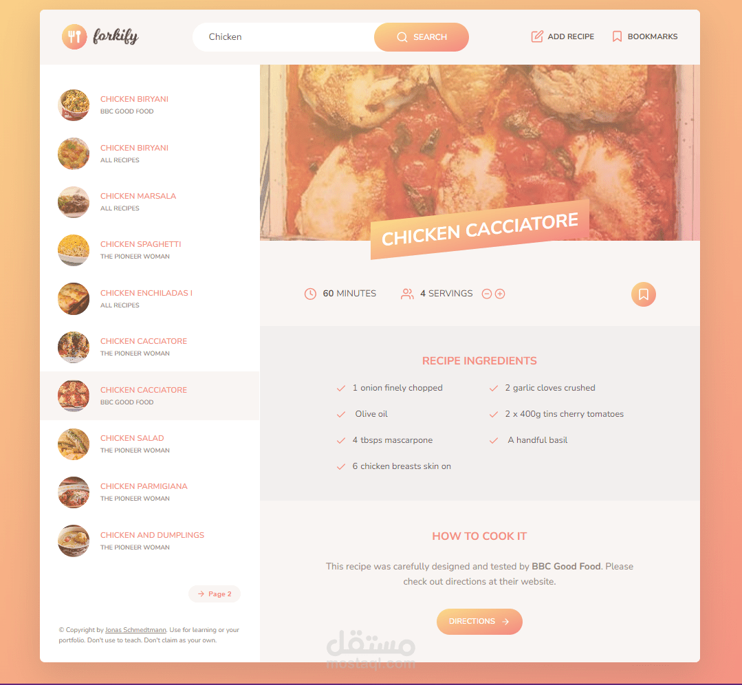 Forkify Application