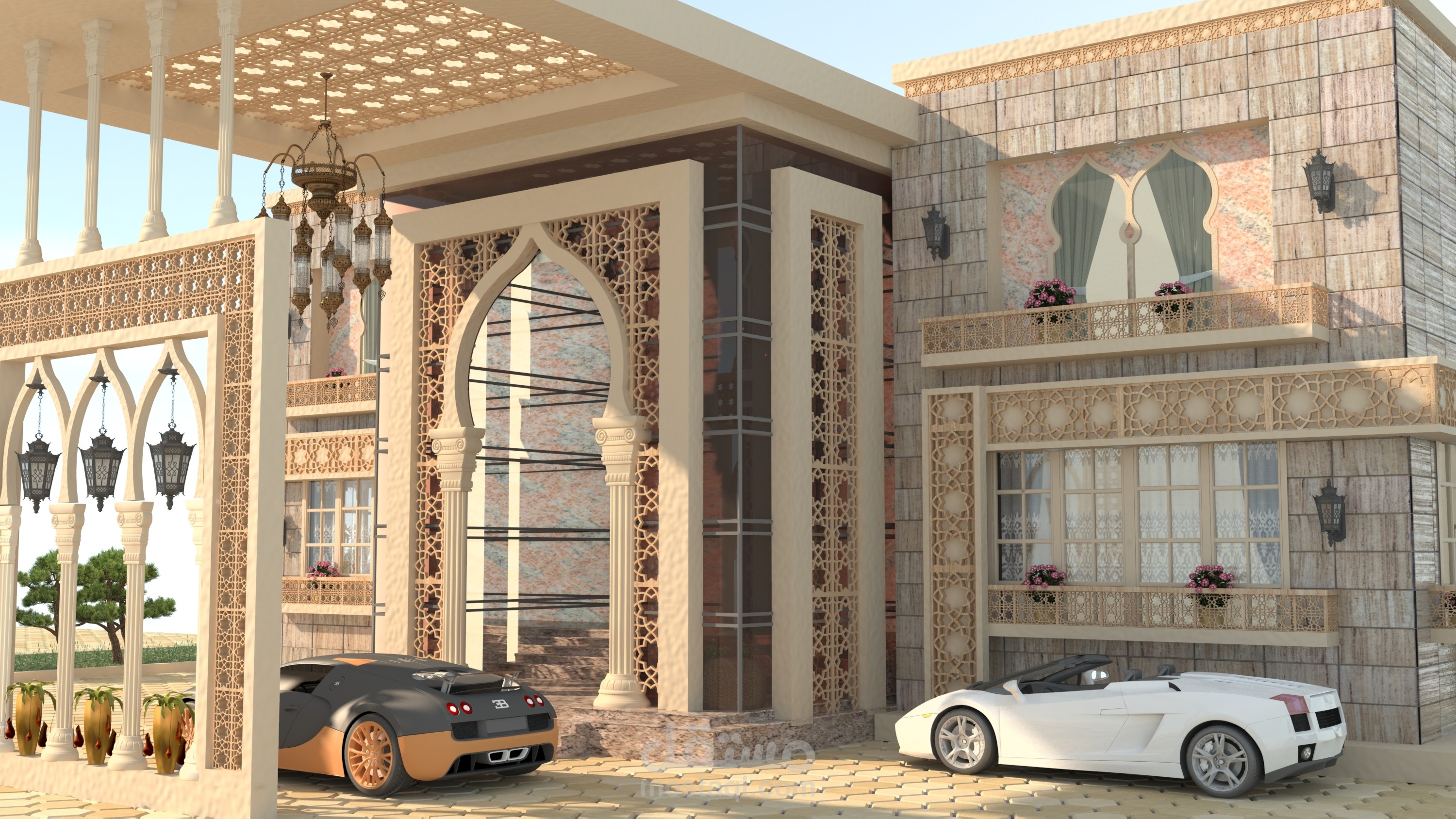 تصميم لفيلا في ورشه عمل