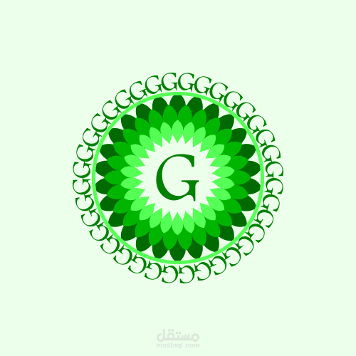 تصميم شعار الحرف (G)