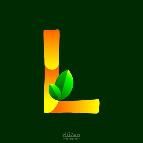 تصميم شعار الحرف (L)