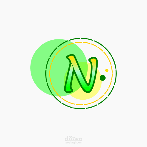 تصميم شعار الحرف (N)
