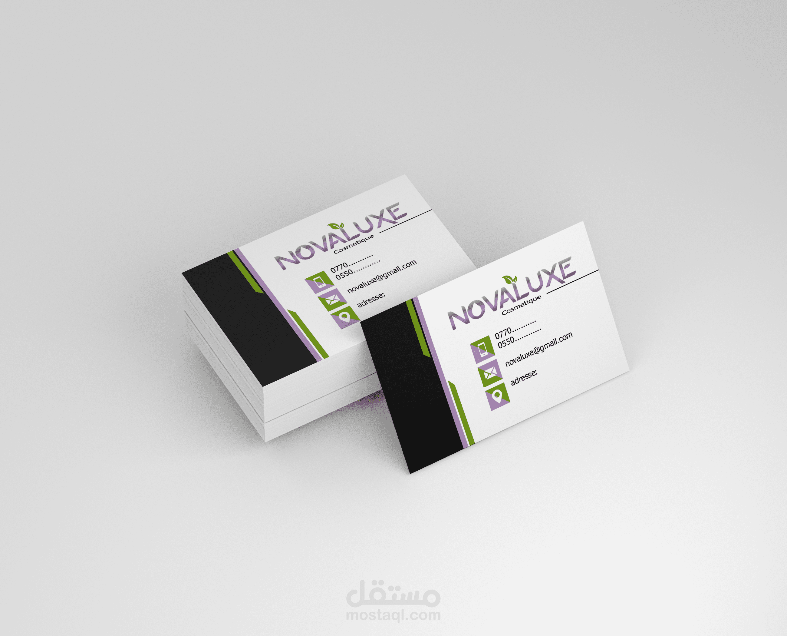 تصميم بطاقات عمل و لوغو