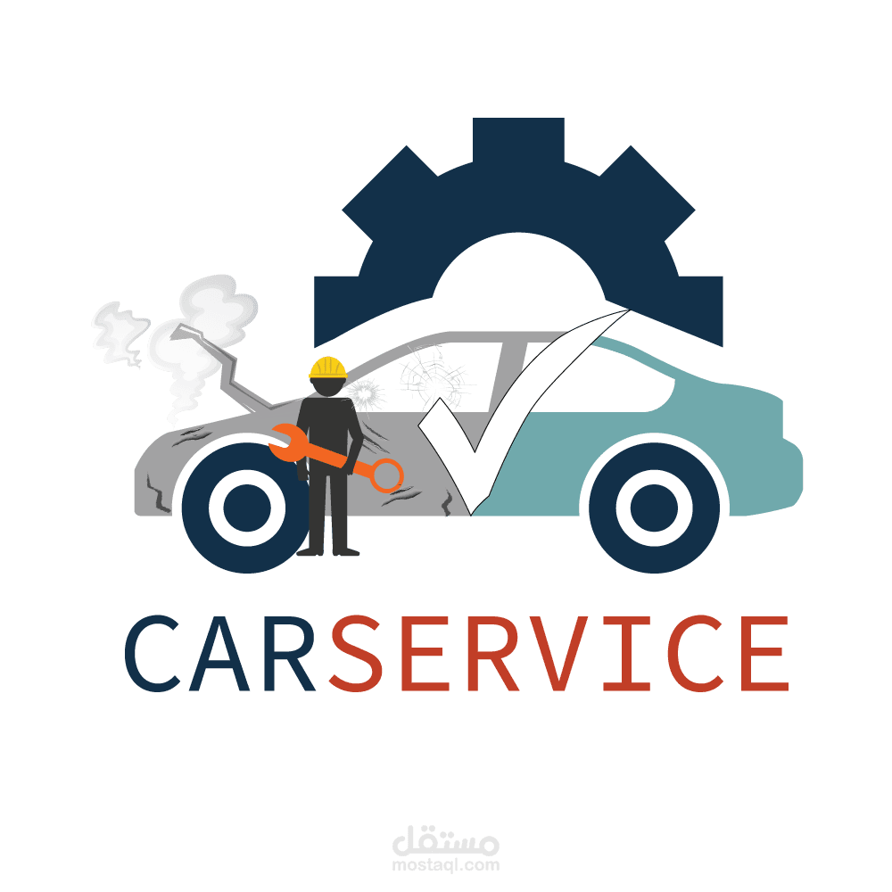 تصميم لوقو ورشة سيارات متنقلة