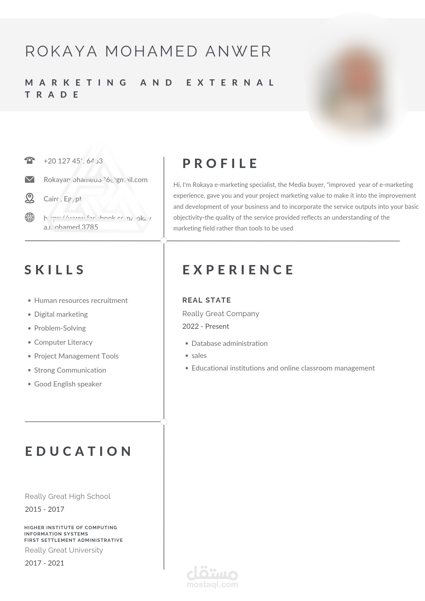 سيرة ذاتية مصغرة resume