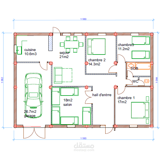 2d هندسة معمارية