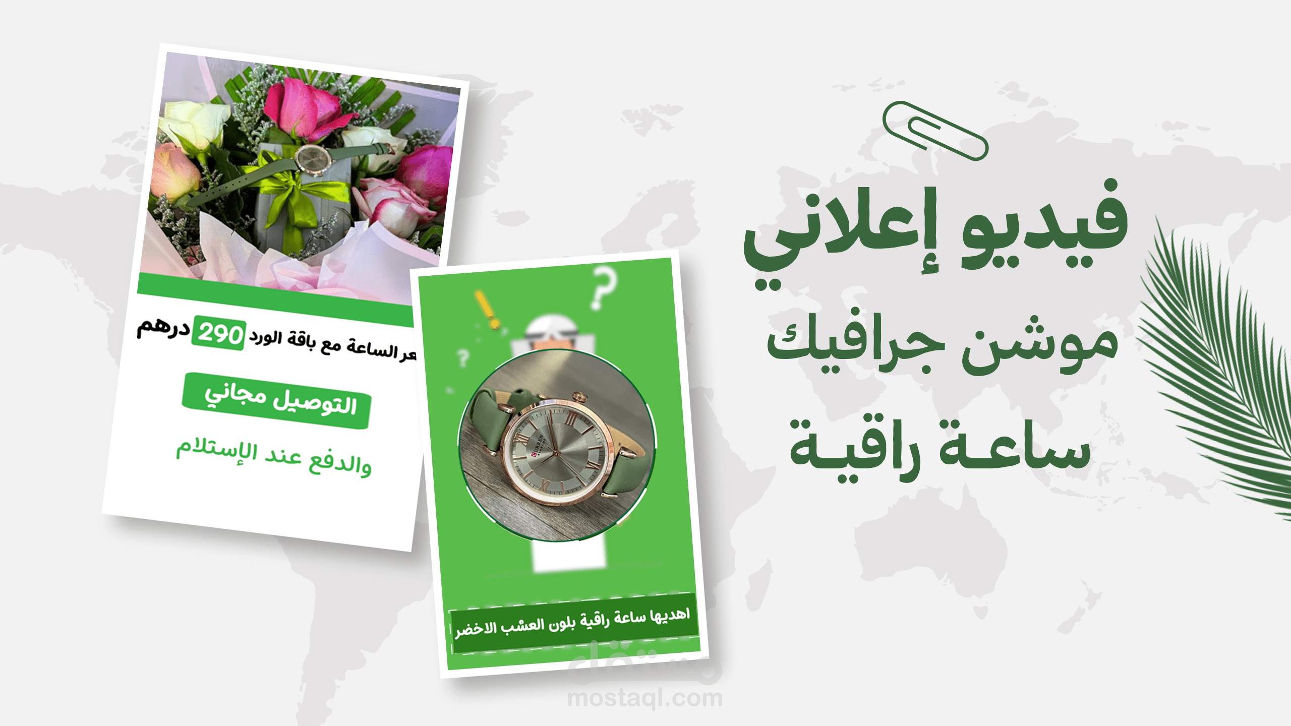 فيديو إعلاني موشن جرافيك ساعة راقية