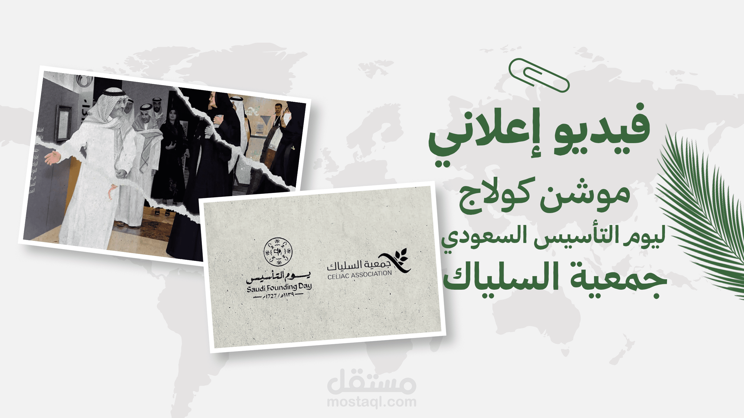 فيديو إعلاني موشن كولاج ليوم  التأسيس السعودي لصالح جمعية السلياك