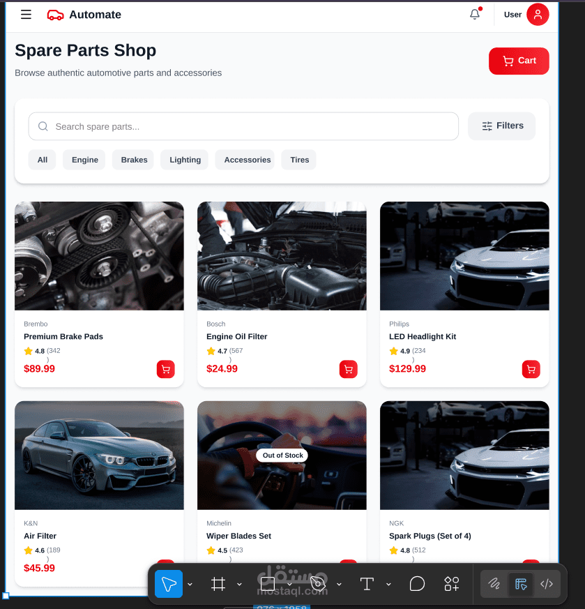 CarAutomotive – UI/UX Design for Automotive Services Platform