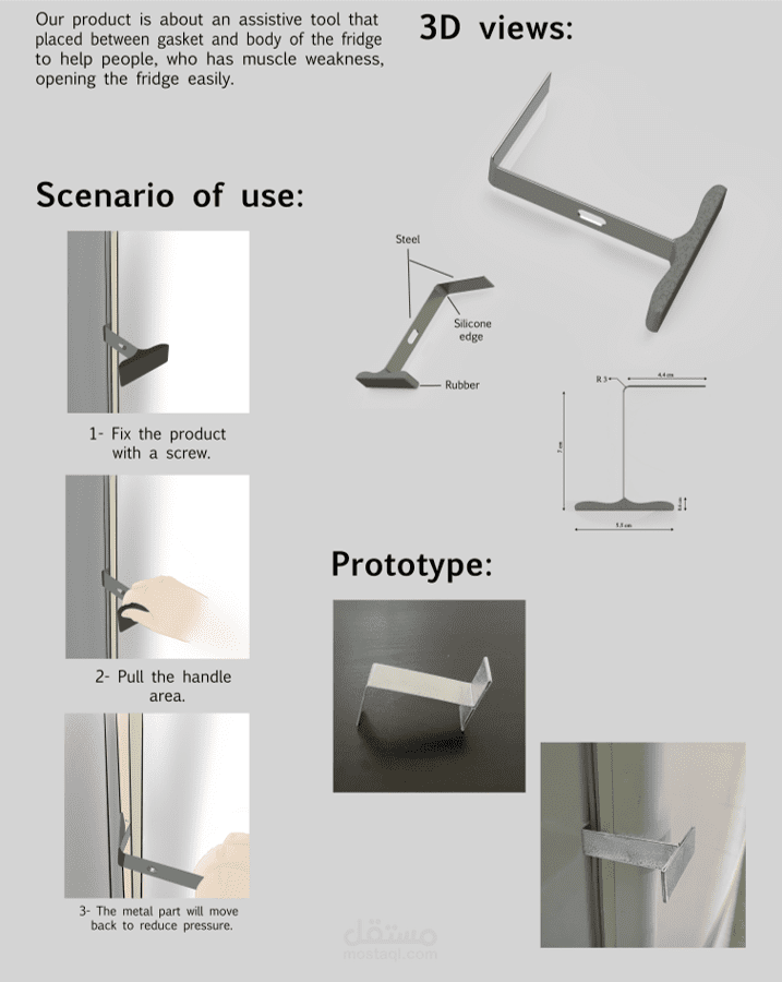 Fridge assistive tool