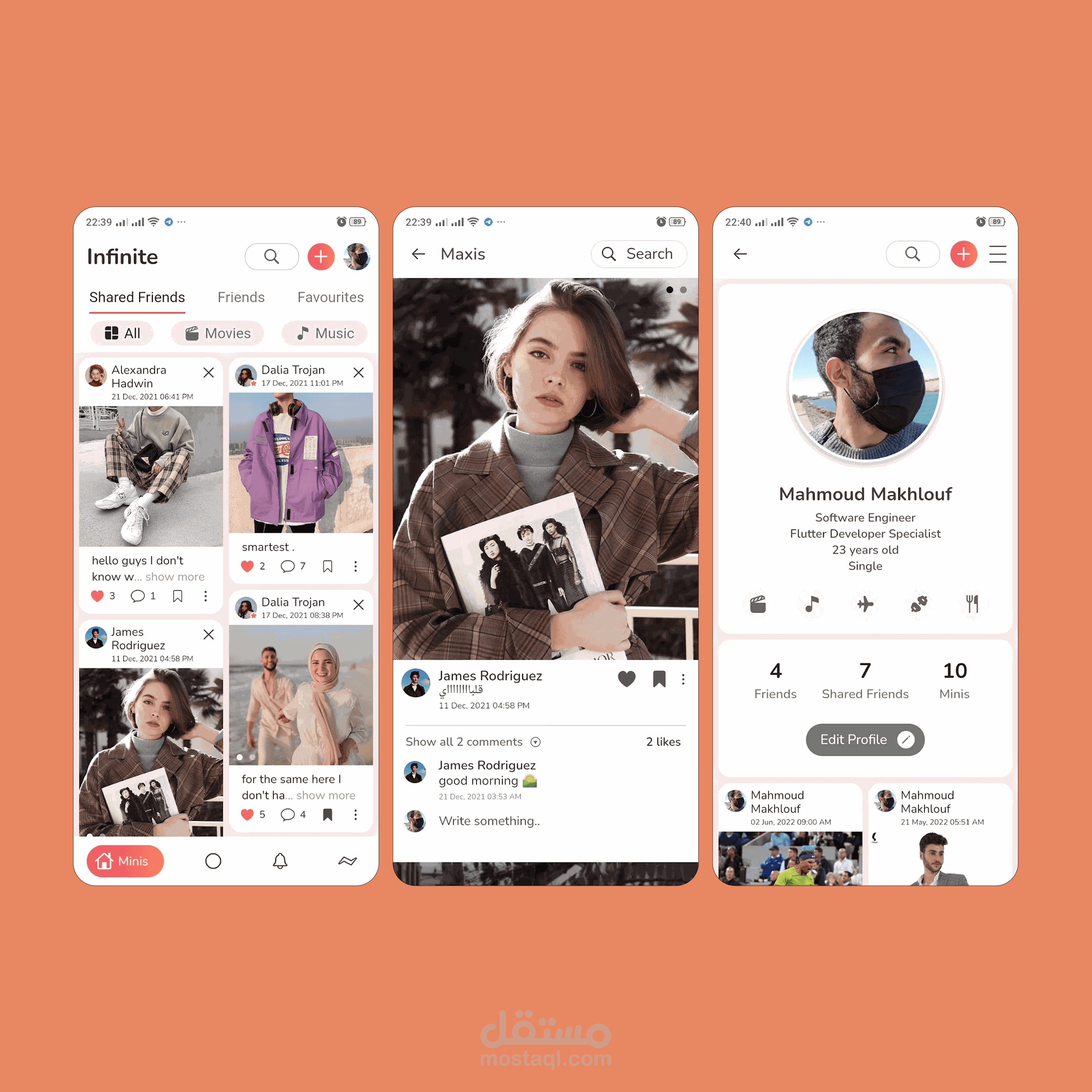 Infinite – Social Media App