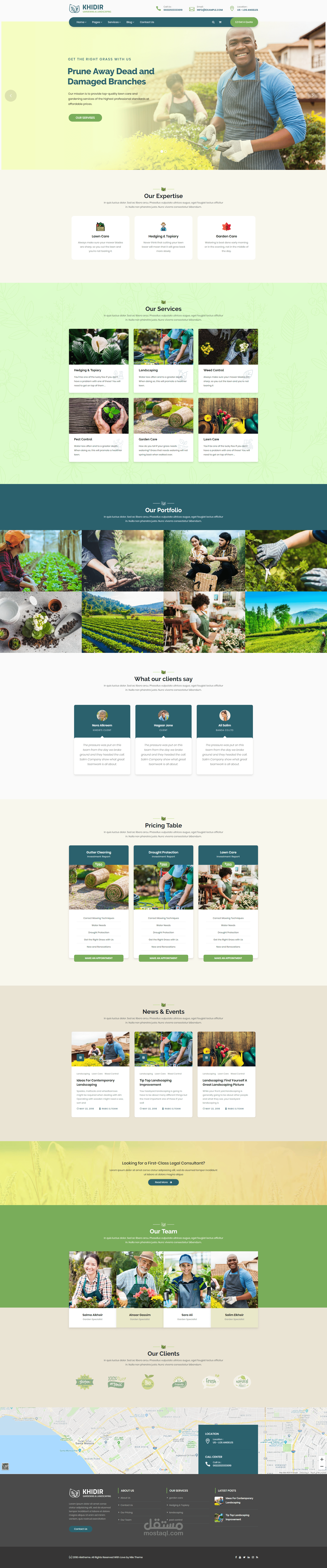 ثيم ووردبريس للحدائق