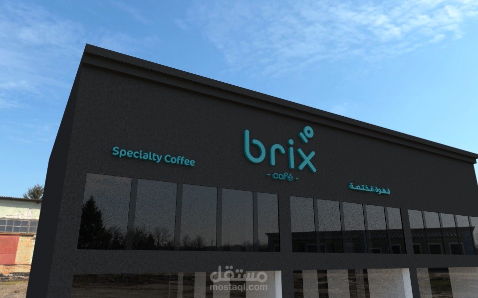 تصميم واجهة محلات 3d