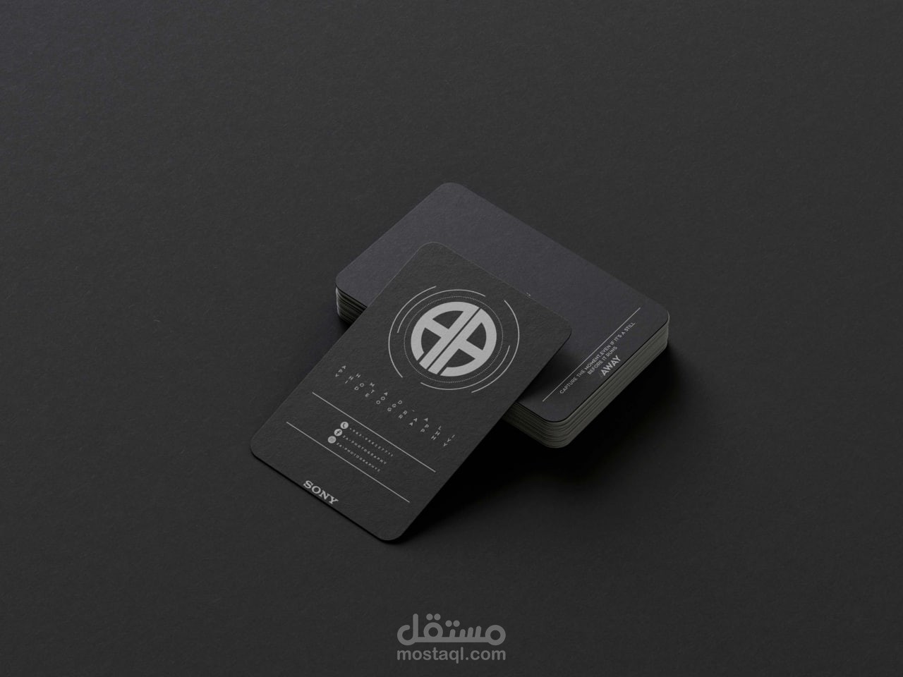 بطاقة أعمال إحترافية بزنس كارد - business Card + لوغو logo