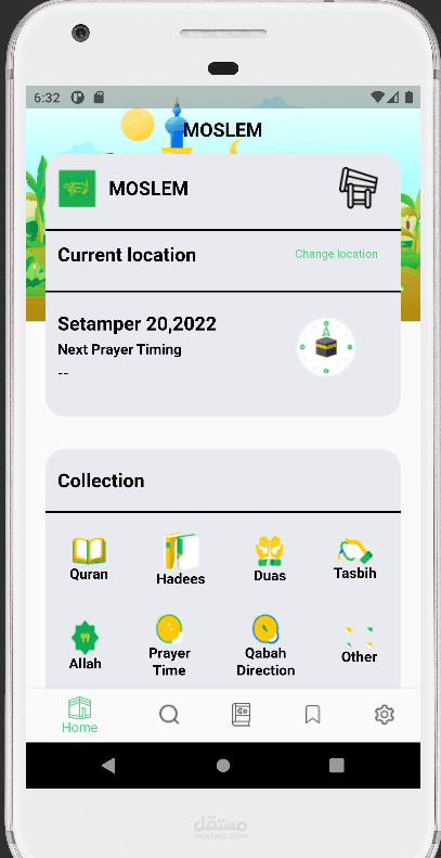 mobile application Moslem Flutter