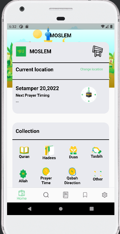 mobile application Moslem Flutter