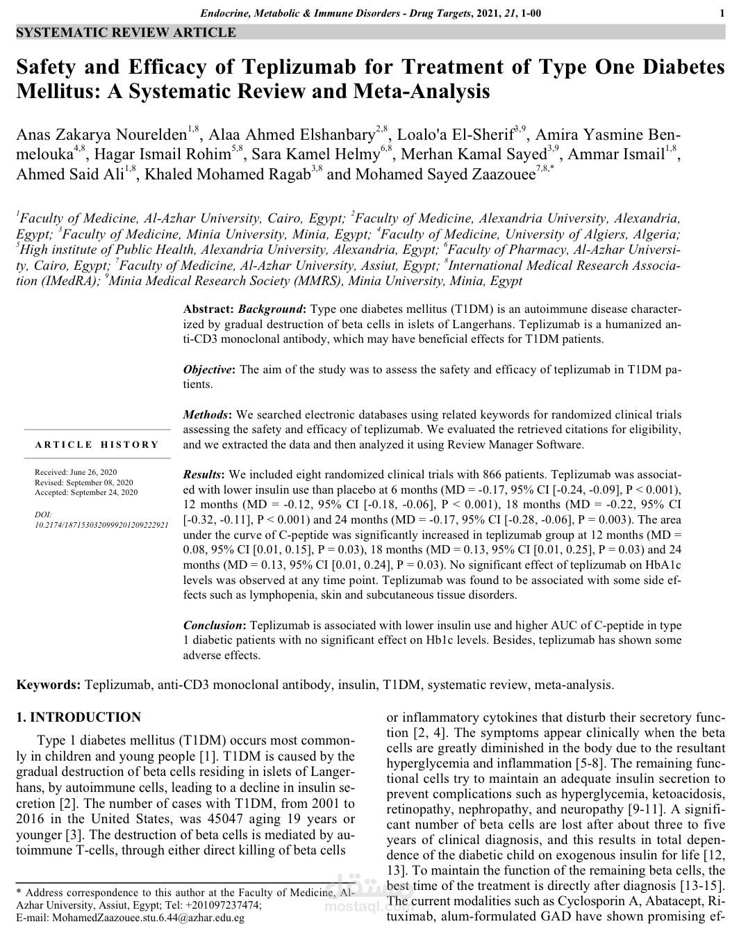 Conducting Systematic Review and Meta-Analysisِِِِِ