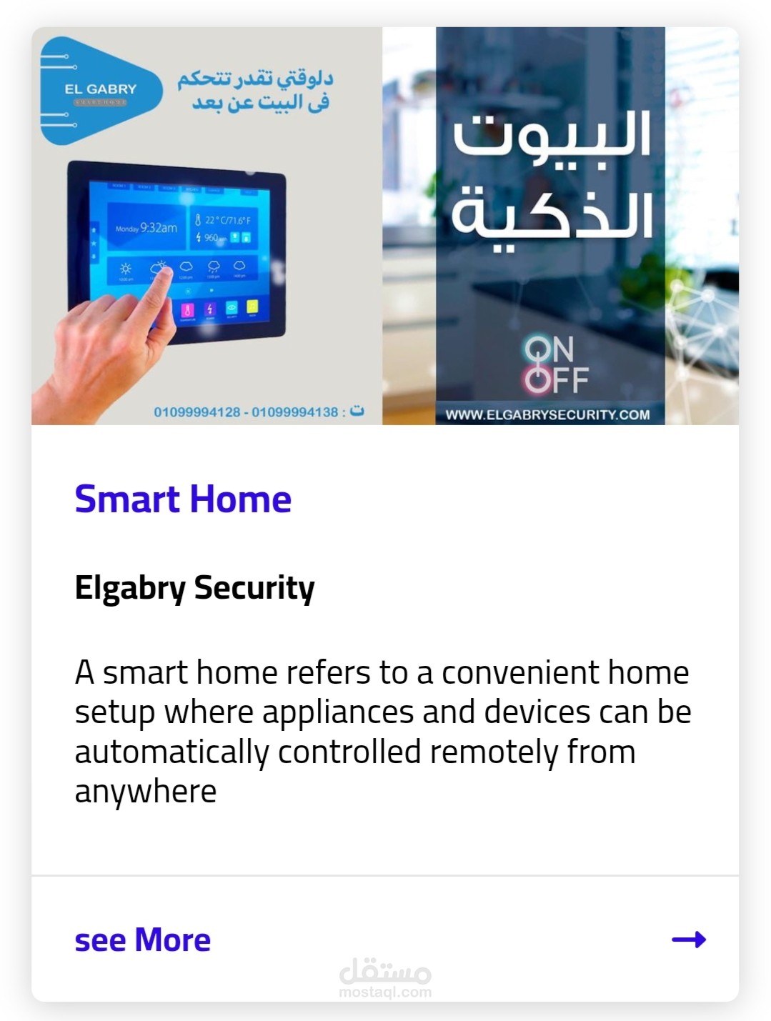 عمل موقع الكتروني لشركة أنظمة أمنية