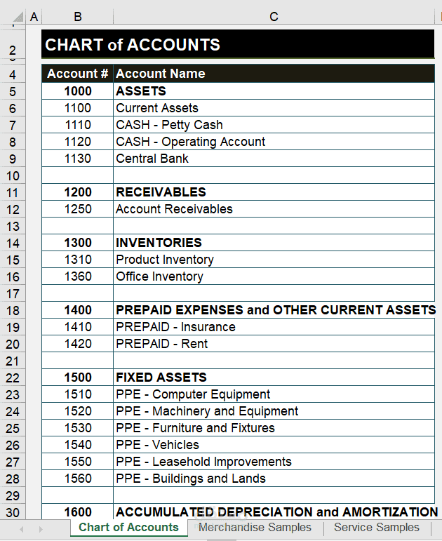نظام محاسبي اكسل