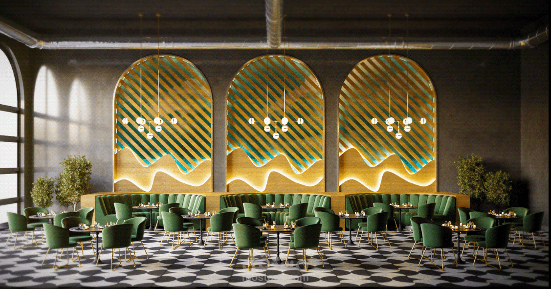 تصميم داخلي لمطعم