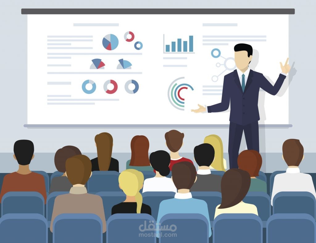 أعداد الحقائب التدريبة وعروض البرزنتيشن