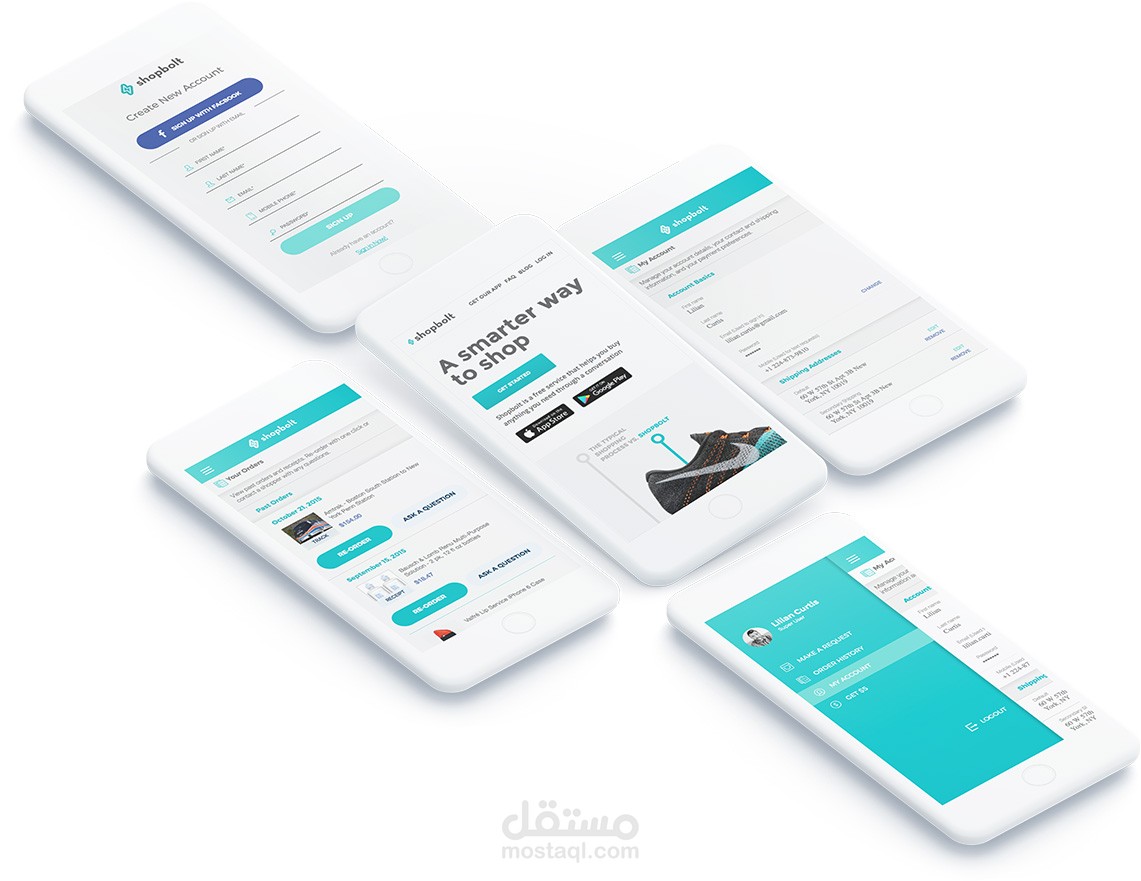 تطبيق هاتف flutter