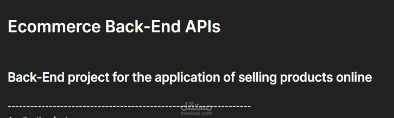 Ecommerce APIs