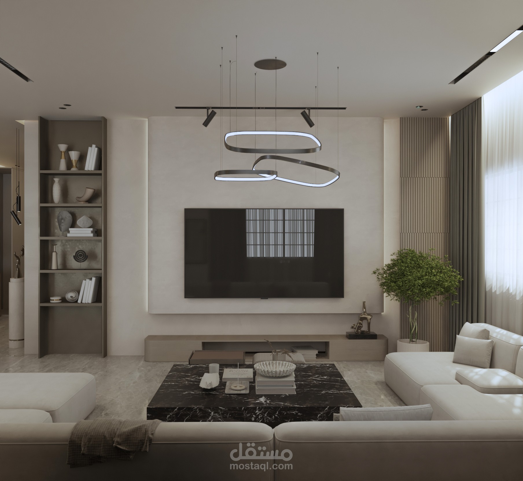 شقة بتصميم مينيمالي أنيق