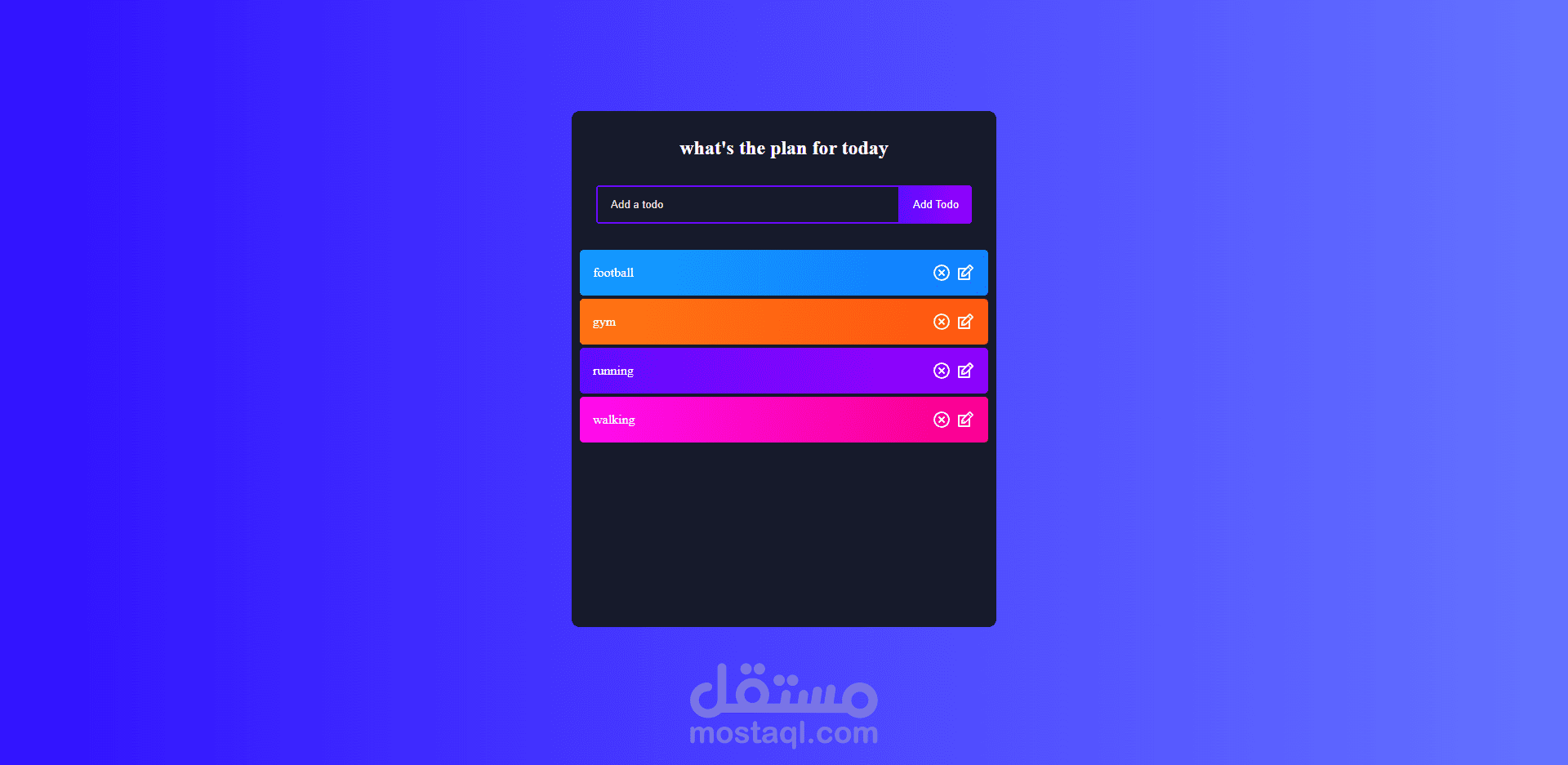 Todo list