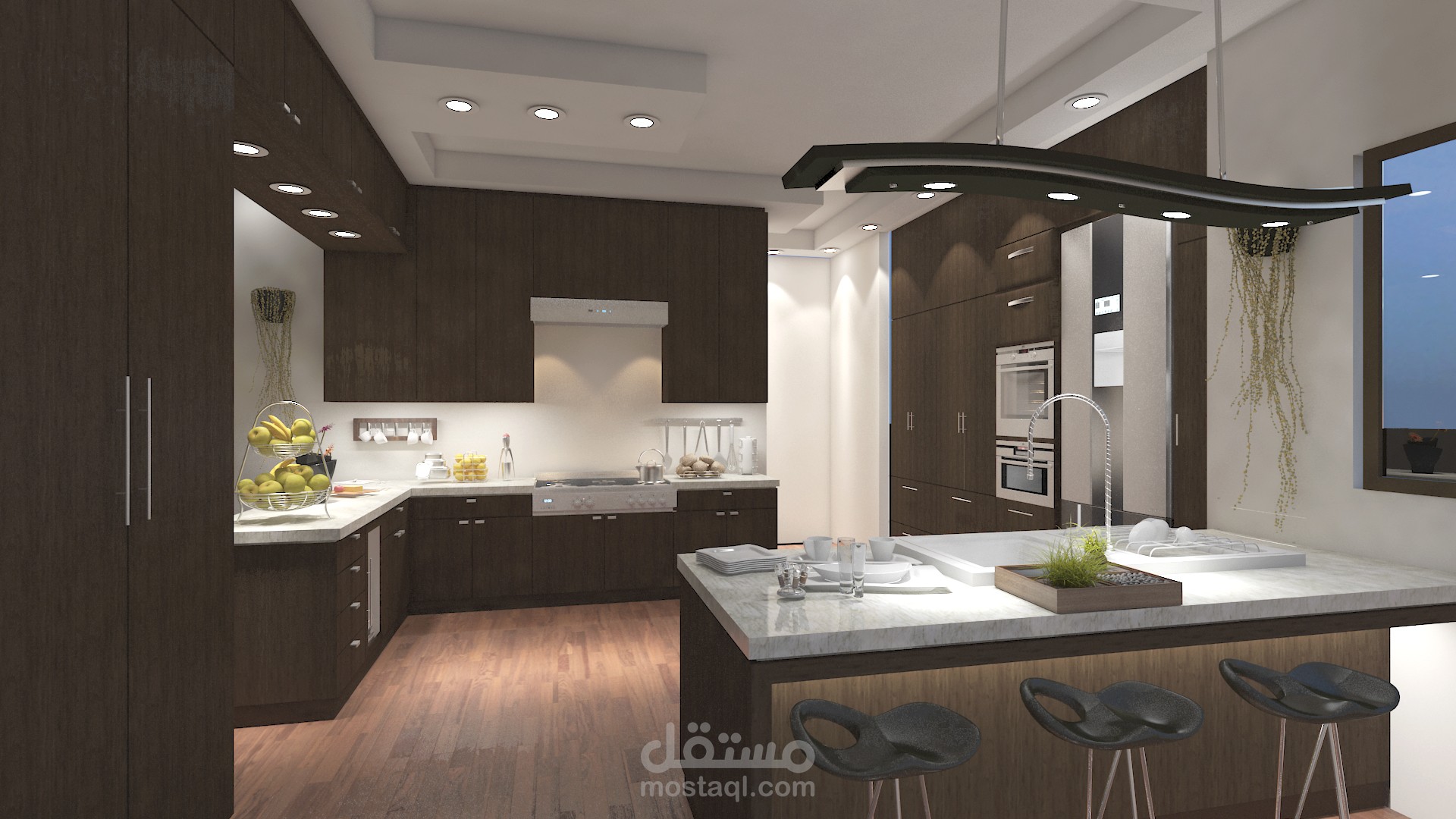 تصميم داخلي لمطبخ