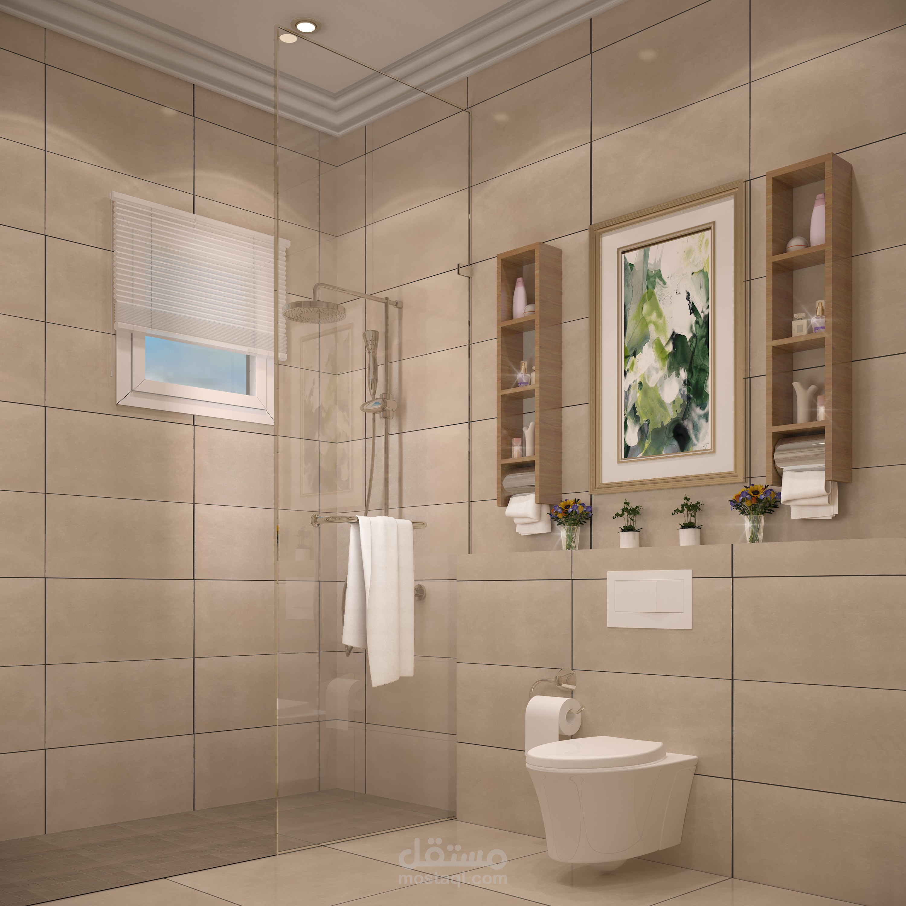 تصميم داخلي لحمام