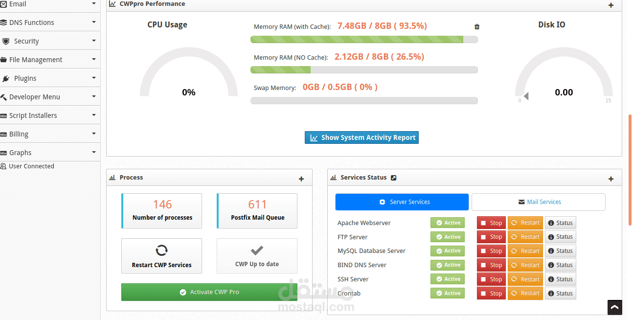 استضافة المواقع وتهيئتها