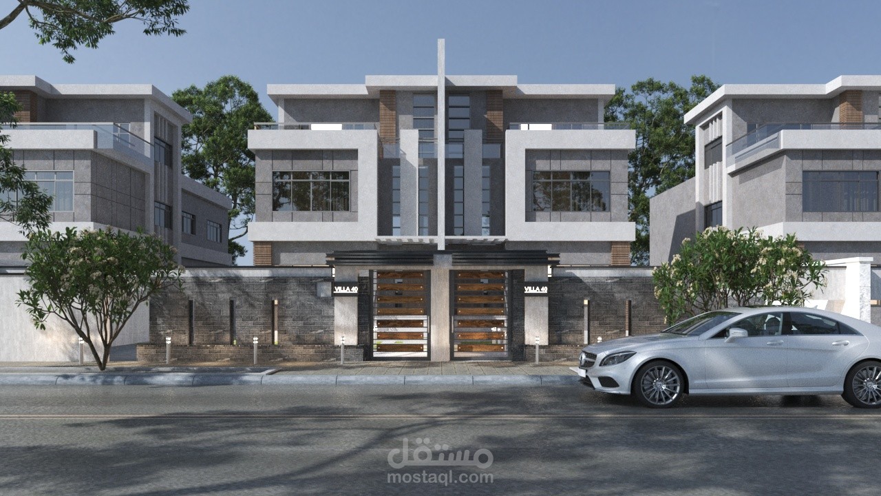 3D EXTERIOR VILLA  SAUDI ARABIA