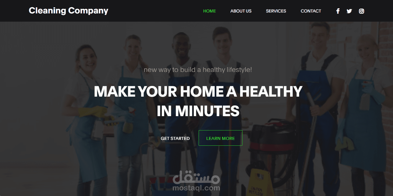 Cleaning Company website