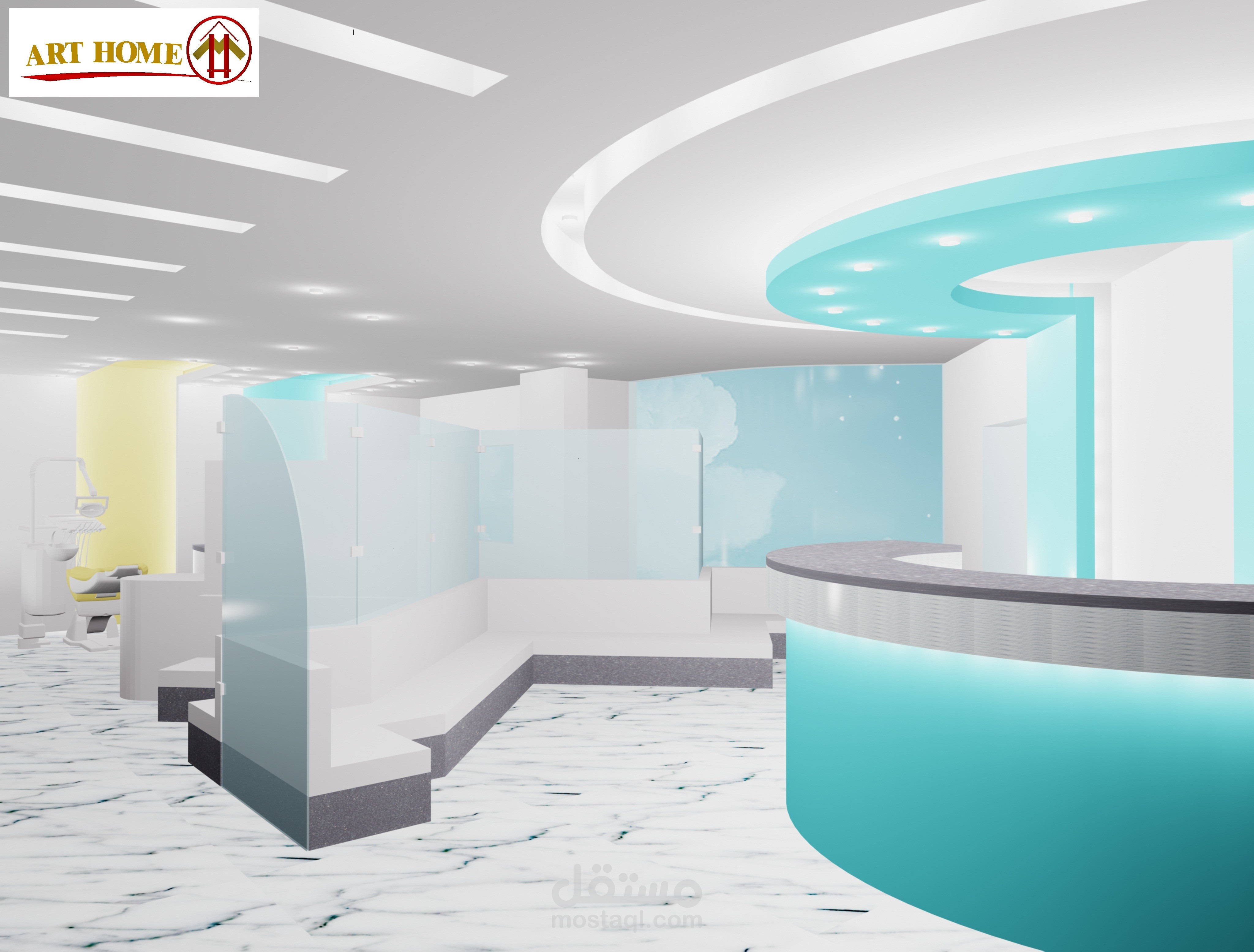 تصميم لعيادة تقويم اسنان بالحي المتميز في مدينة اكتوبر