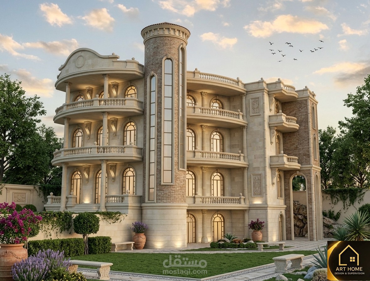 تصميم فيلا سكنية بمدينة العبور