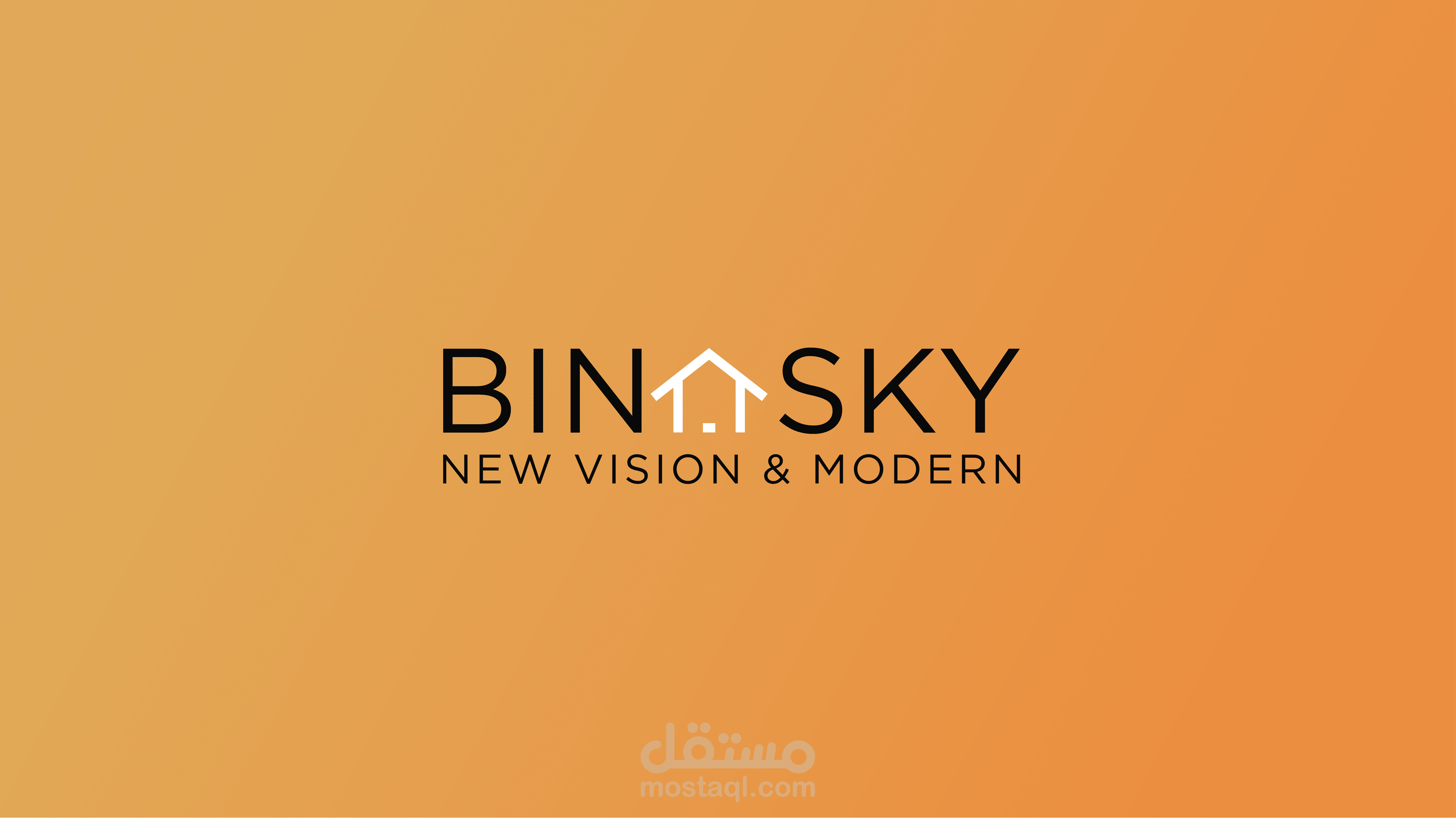 هوية وشعار شركة Binasky للعقارات