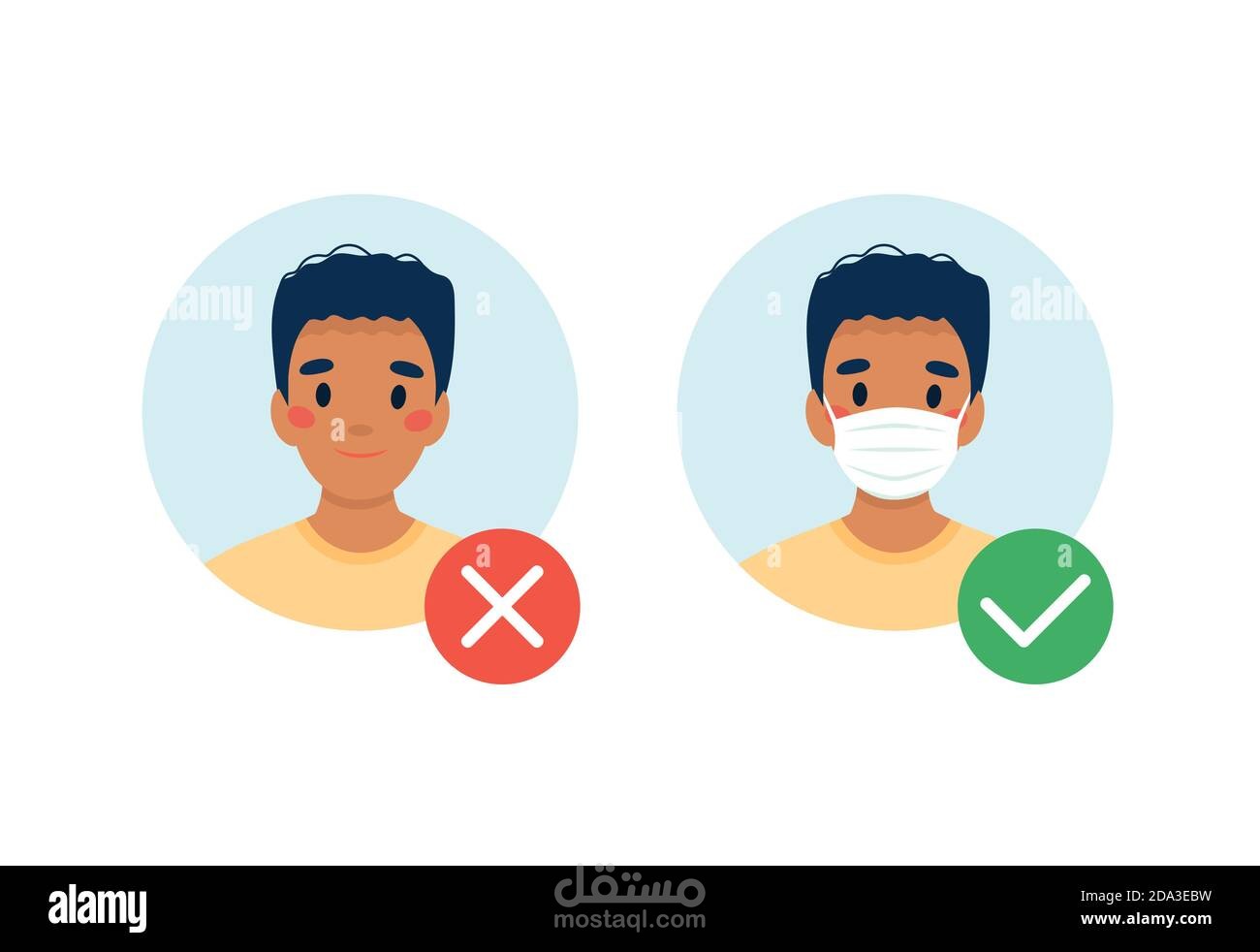 تصميم برنامج يقدر يتعرف اذا كان الشخص لابس ماسك او لا