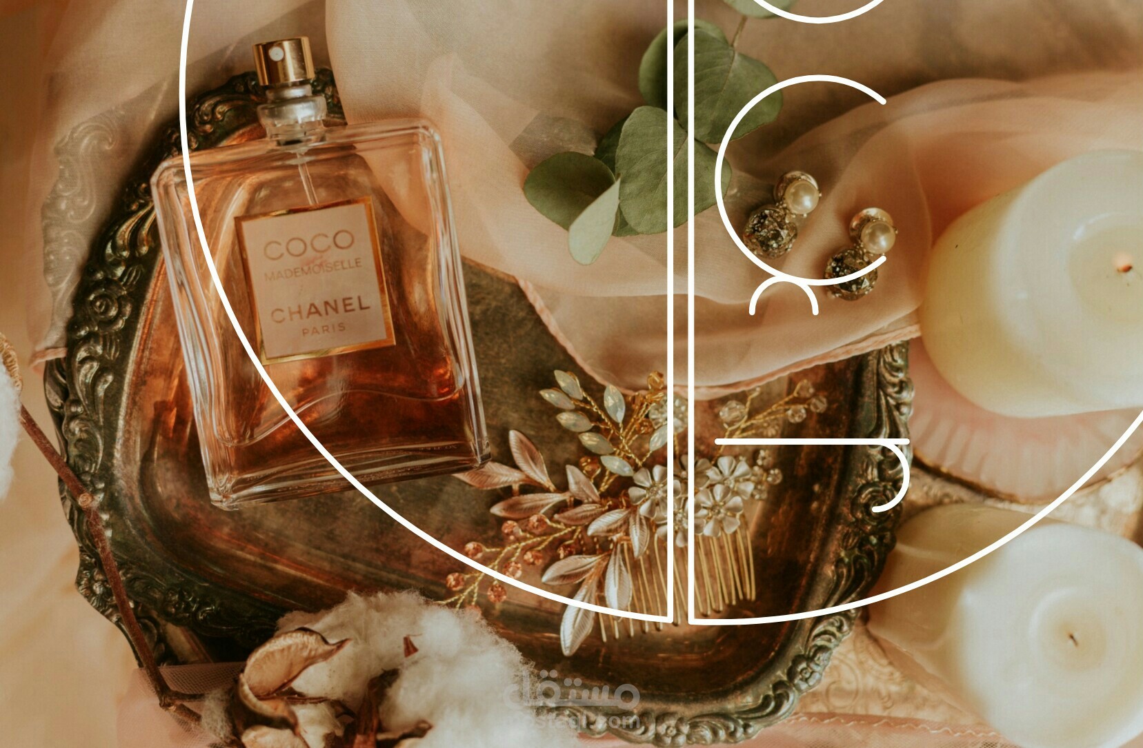 تصميم شعار وهوية بصرية لشركة متخصصة ببيع العطور