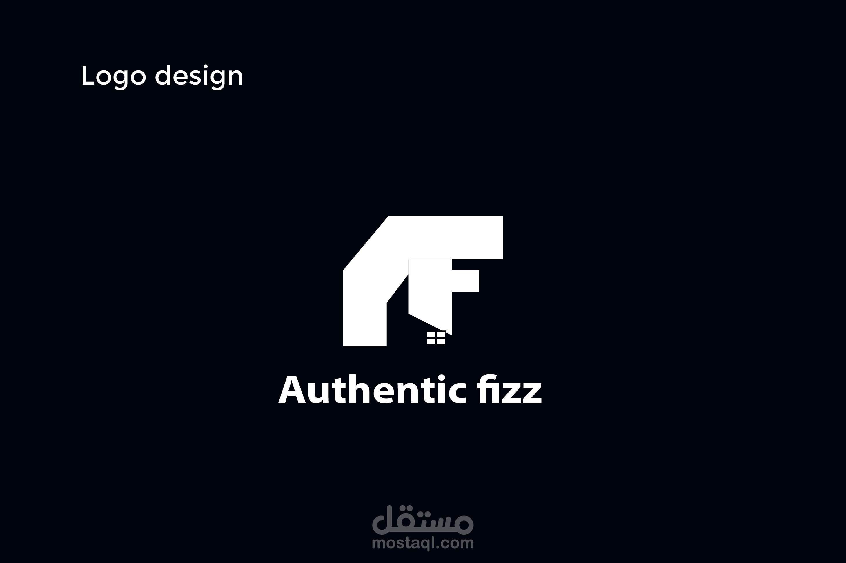Authentic fizz logo design