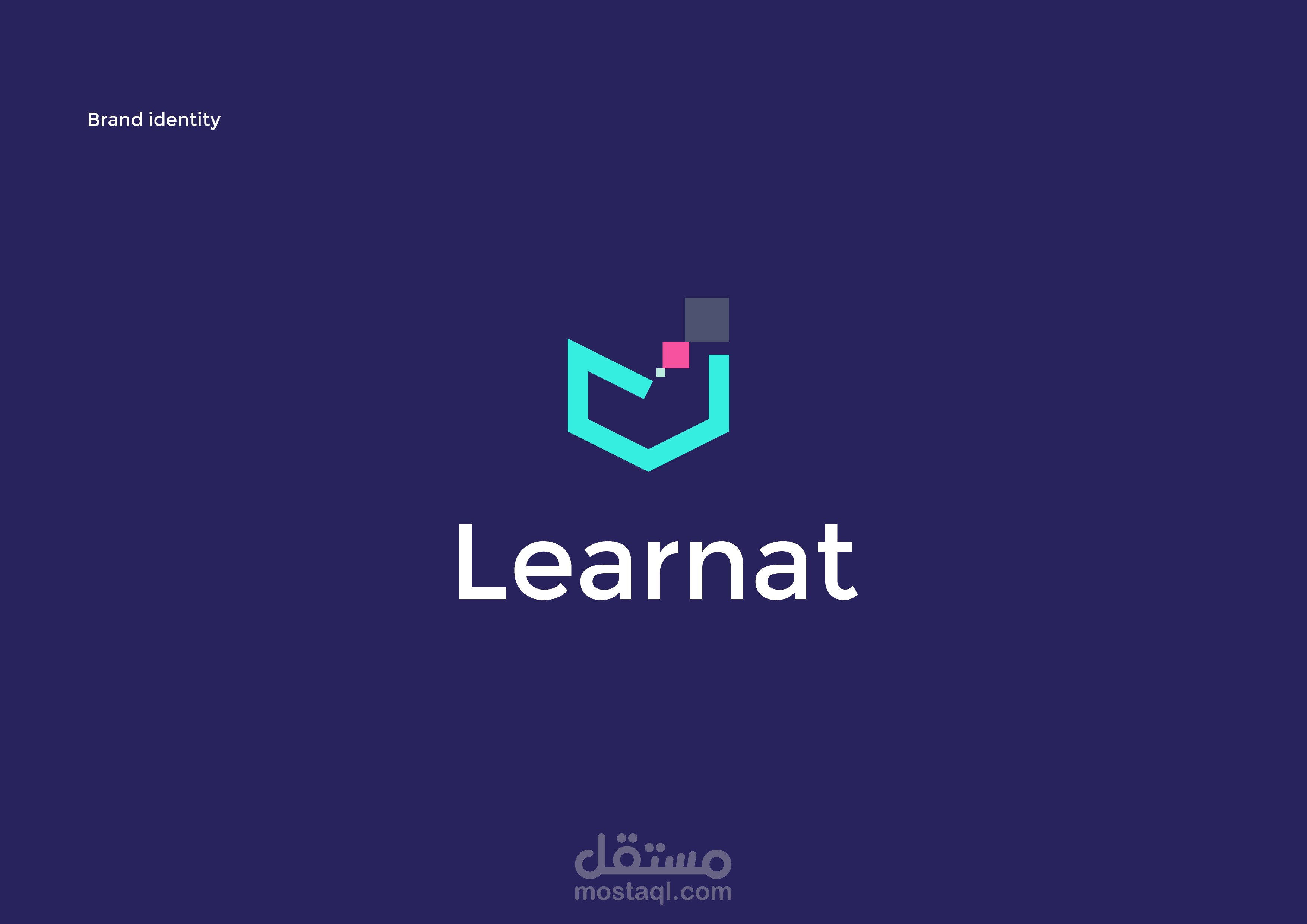 Learnat logo design