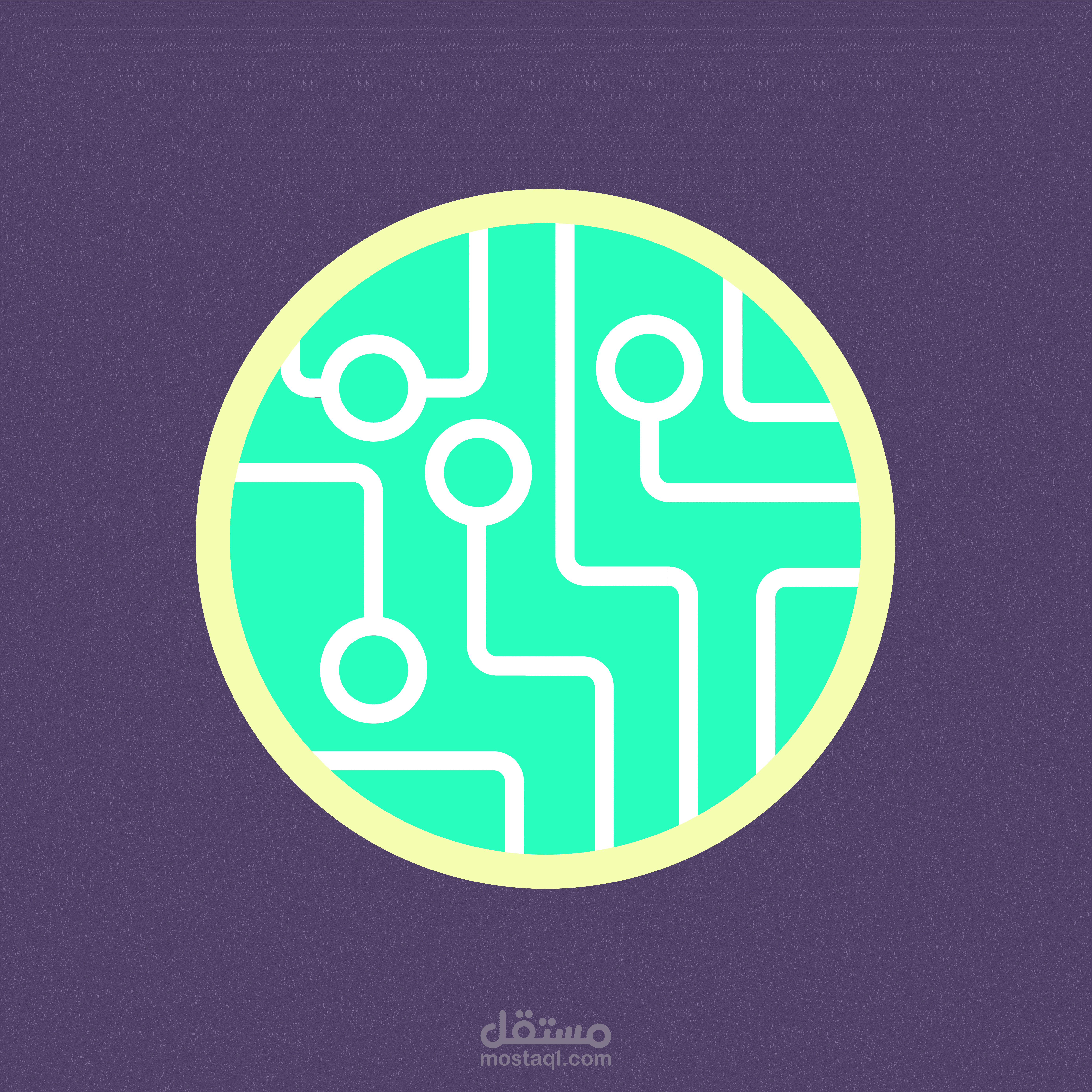 تصميم شعار لمهندس الكتروني وتحريكه