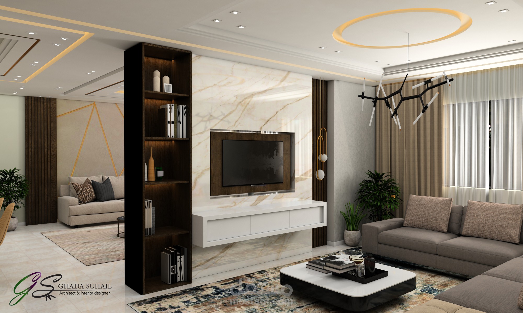 تصميم غرف معيشة