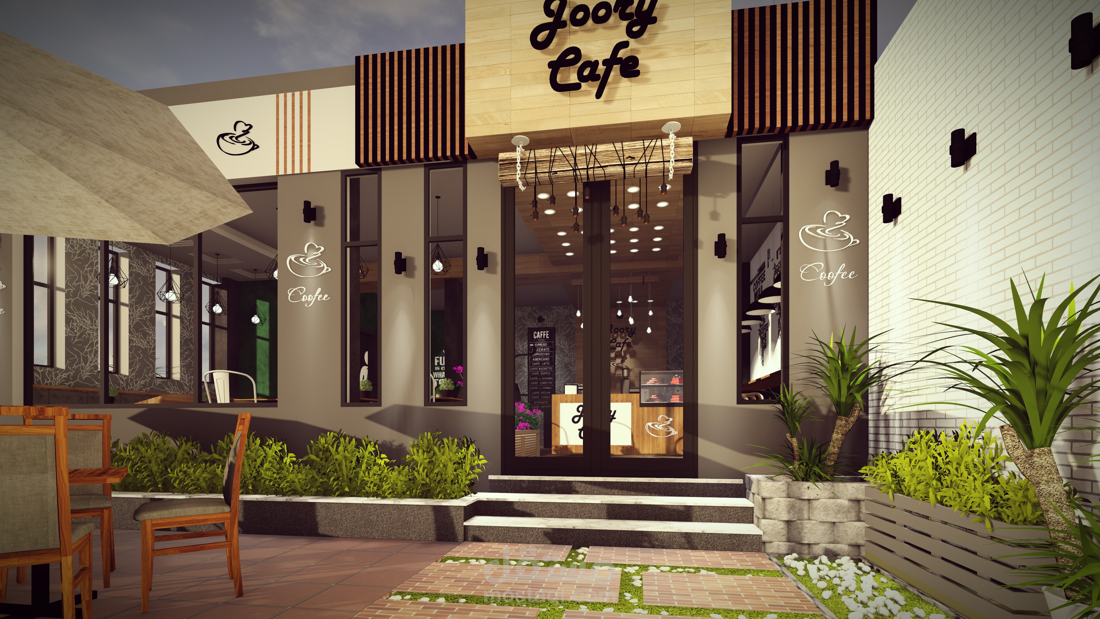 تصميم كافي شوب