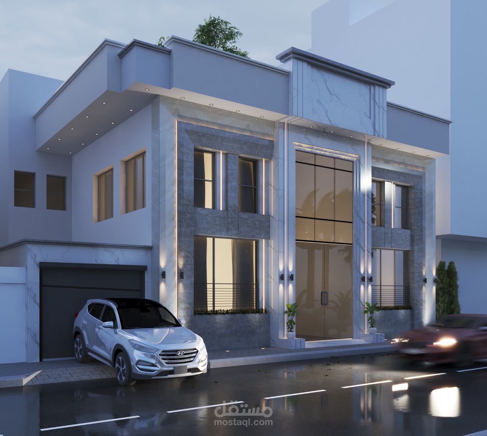 تصميم واجهة معرض.