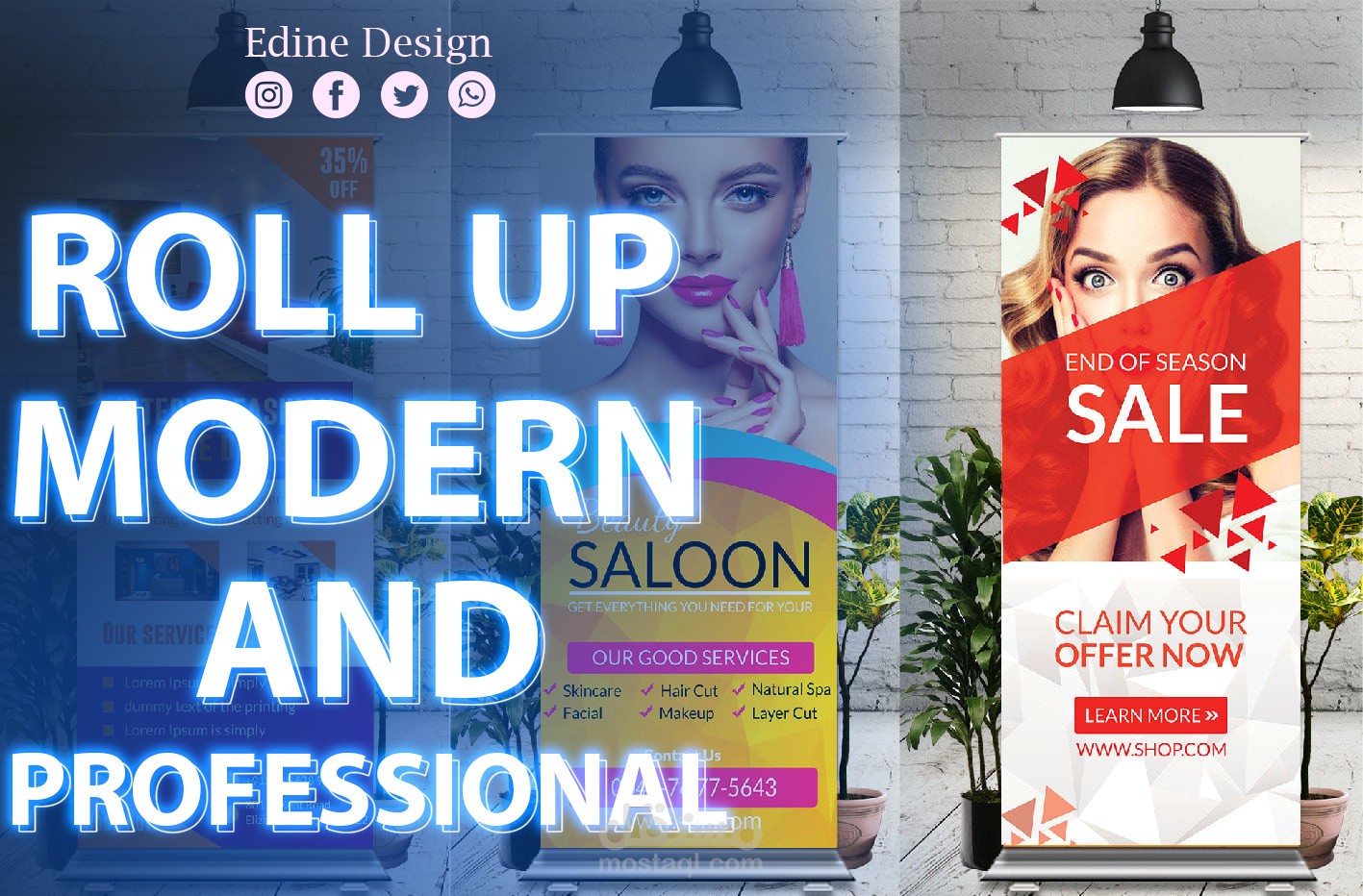 تصميم "رول اب" عصري واحترافي