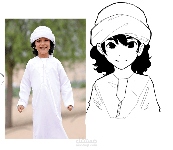 تصميم شخصية عربية